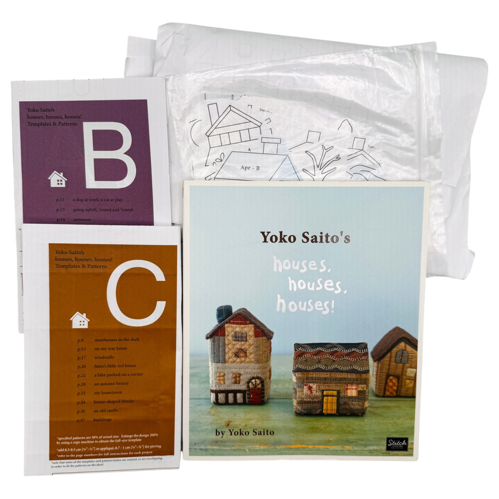 Yoko Saito Houses Book + Templates & Patterns Quilted Mini Whimsy Japan HTF READ